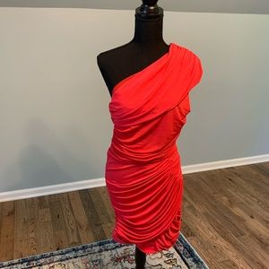 Vera Wang Lavender label red dress size 8